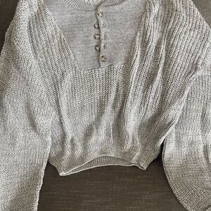 Van Heusen Gray Men's Cardigan Sweater